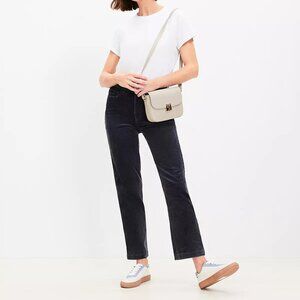 Loft Straight Corduroy Size 29 (8) Dark Gray